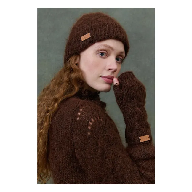 Bonnet Abinaelle Kid Mohair - Collection Femme | Marron