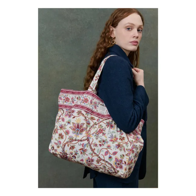 Tote Bag Beverly Bluebell Grove Coton Bio - Collection Femme | Crème