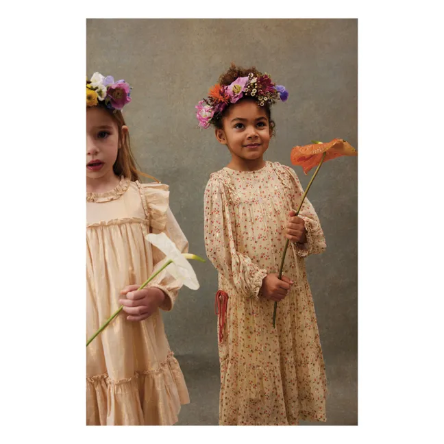 Robe Métalisée Nyna | Crème