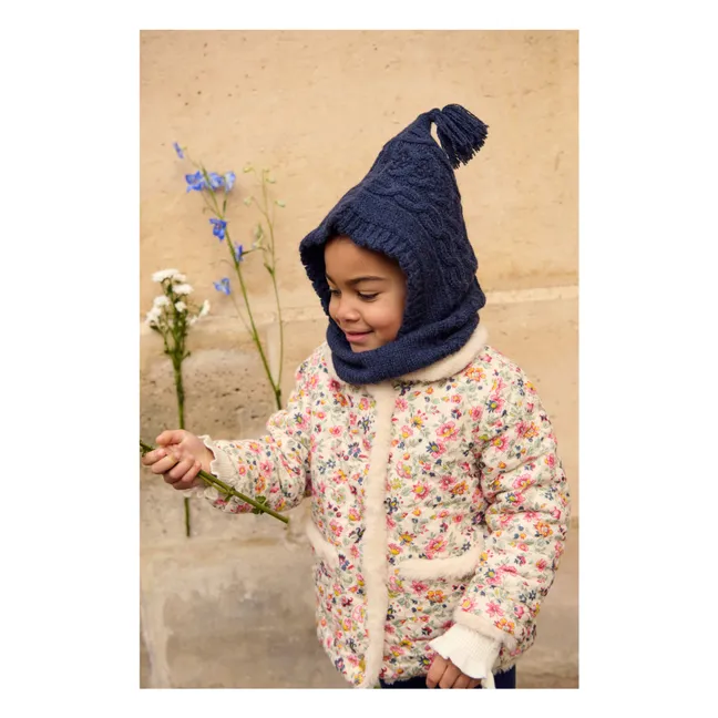 Cagoule Aliouki Laine | Bleu marine