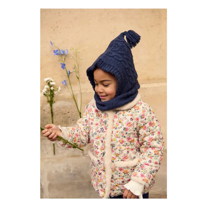 Cagoule Aliouki Laine | Bleu marine- Image produit n°3