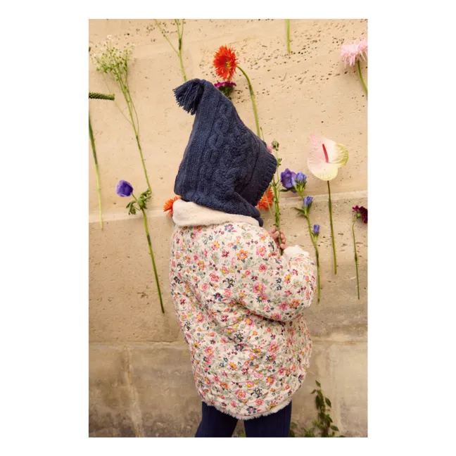 Cagoule Aliouki Laine | Bleu marine