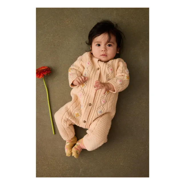Idrina Wool jumpsuit | Pale Pink