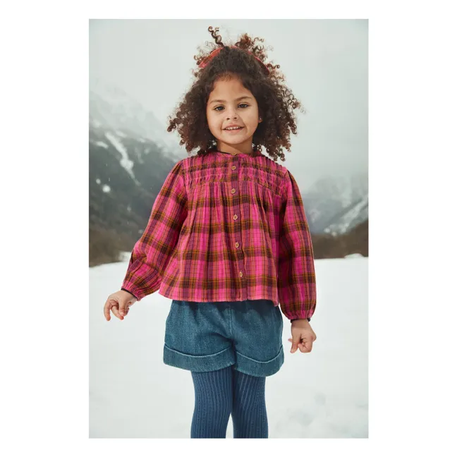 Blouse Jallyli Coton Bio | Rose fuschia