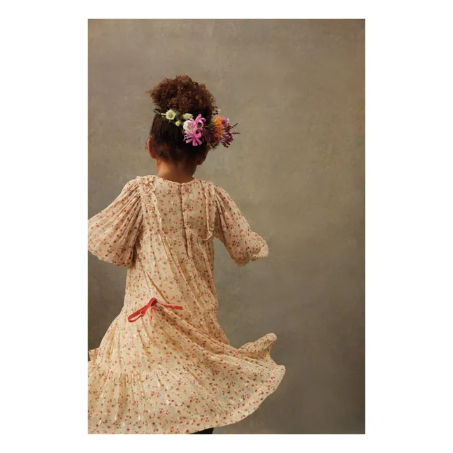 Robe Métalisée Nyna | Crème