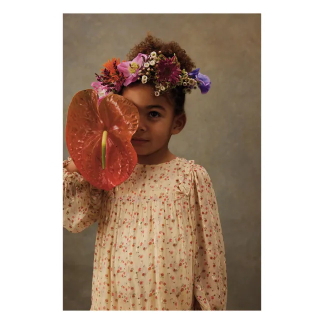 Robe Métalisée Nyna | Crème