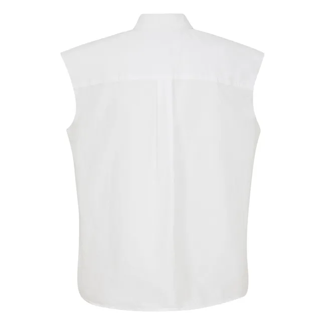 Camisa sin mangas Laura | Blanco