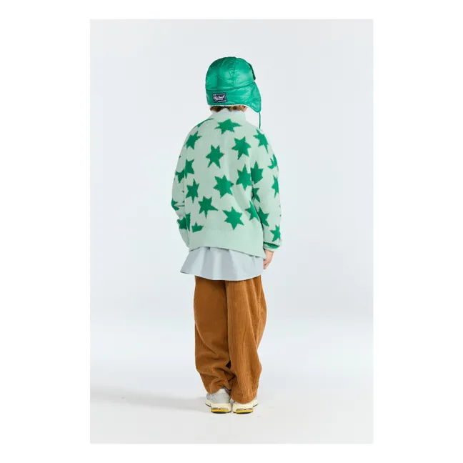 Cardigan Racoon Etoiles | Vert