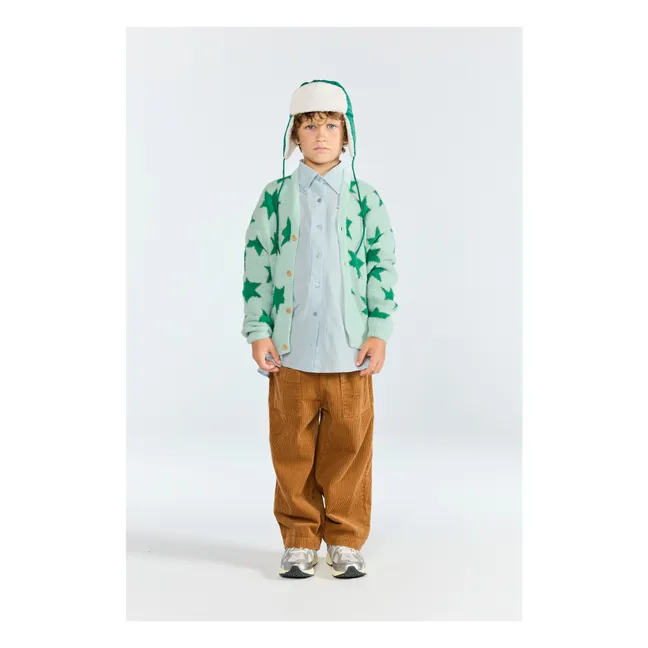 Cardigan Racoon Etoiles | Vert