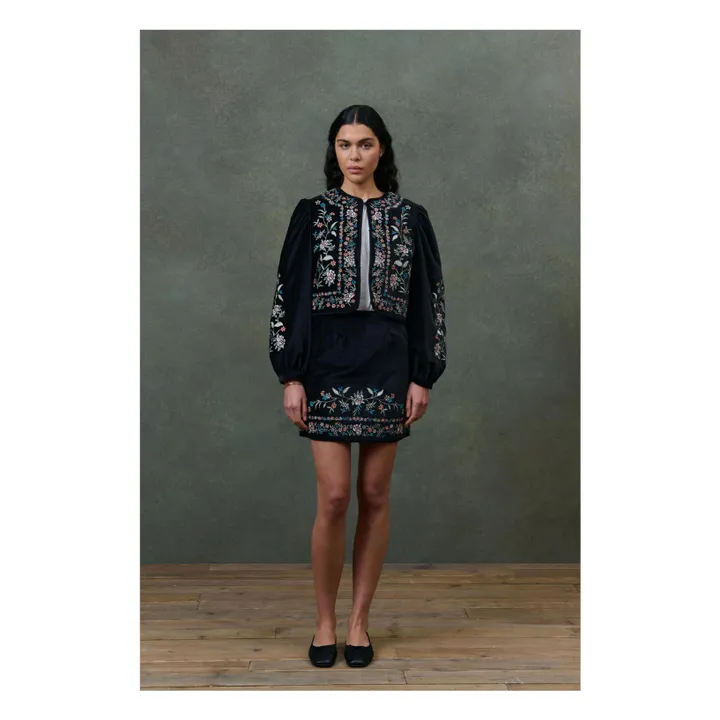 Jupe Mae Velours - Collection Femme | Noir- Image produit n°0