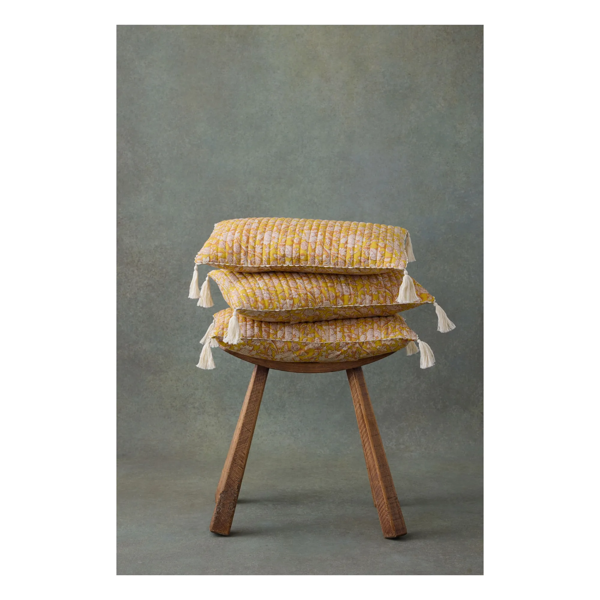 Louise Misha Ochre Janet Cushion Cover