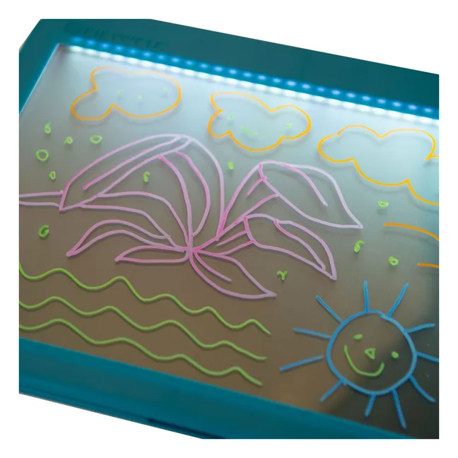 Tablette lumineuse éducative - Moulin Roty x Kidywolf | Bleu