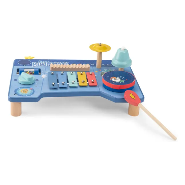 Mesa de actividades musicales Puce & Pilou | Azul