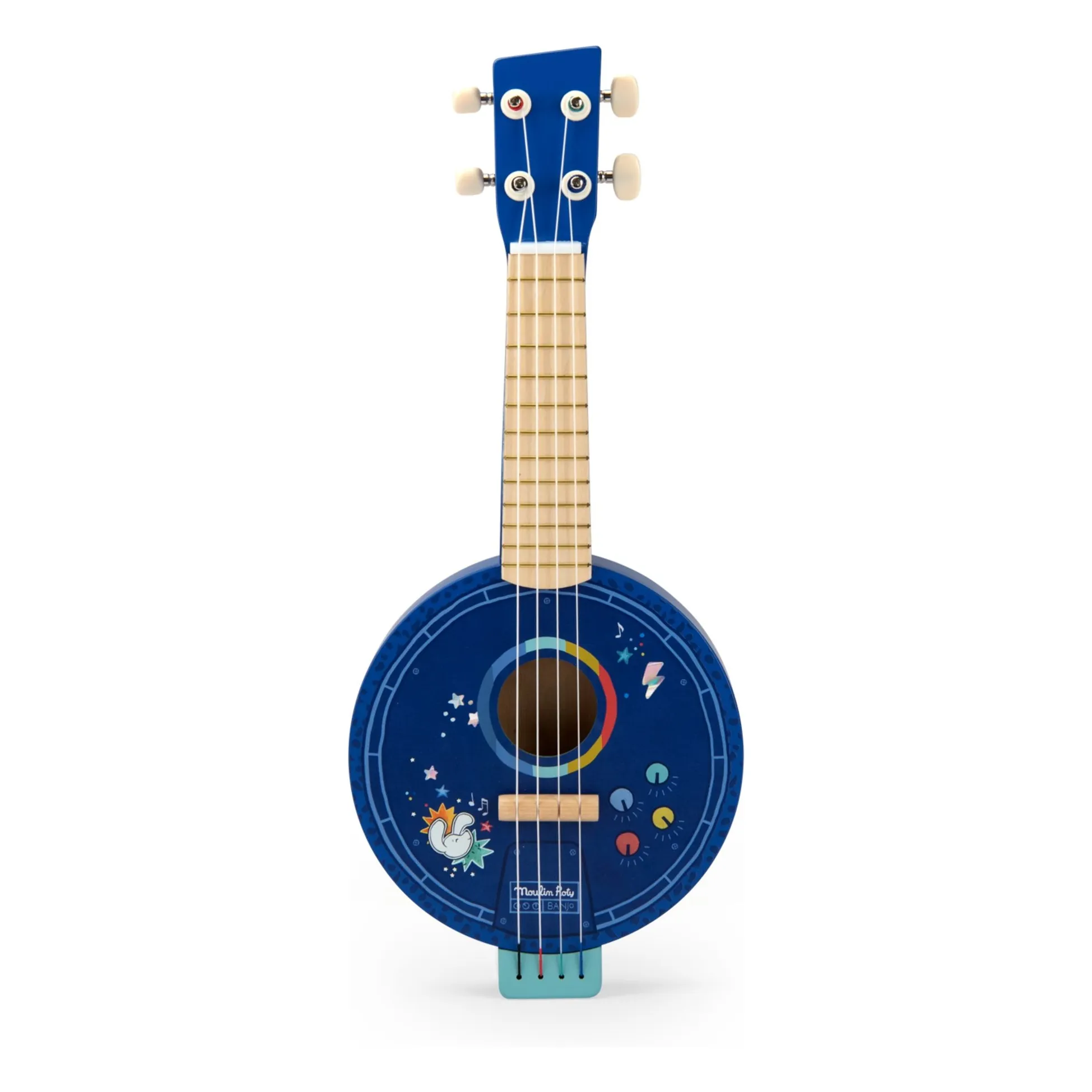 Moulin Roty Blue Banjo Puce & Pilou