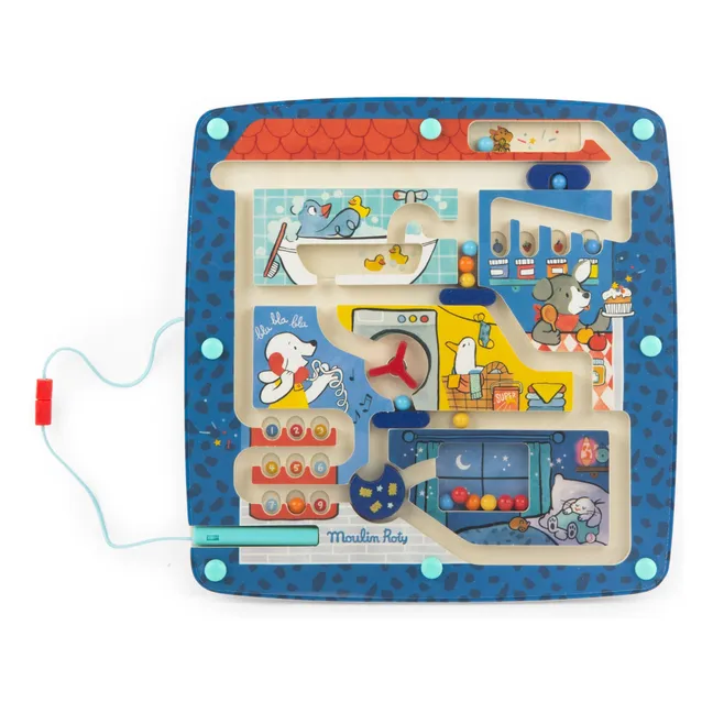 Laberinto magnético Puce & Pilou | Azul