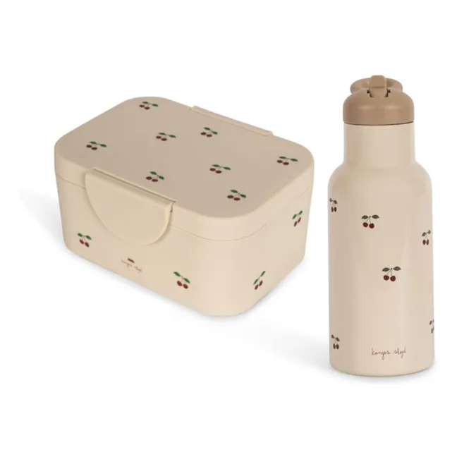 Set lunch-box et gourde Cherry | Rose
