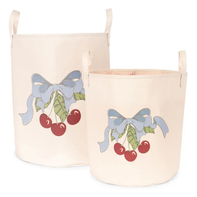 Paniers de rangement Cherry - Set de 2 | Rose
