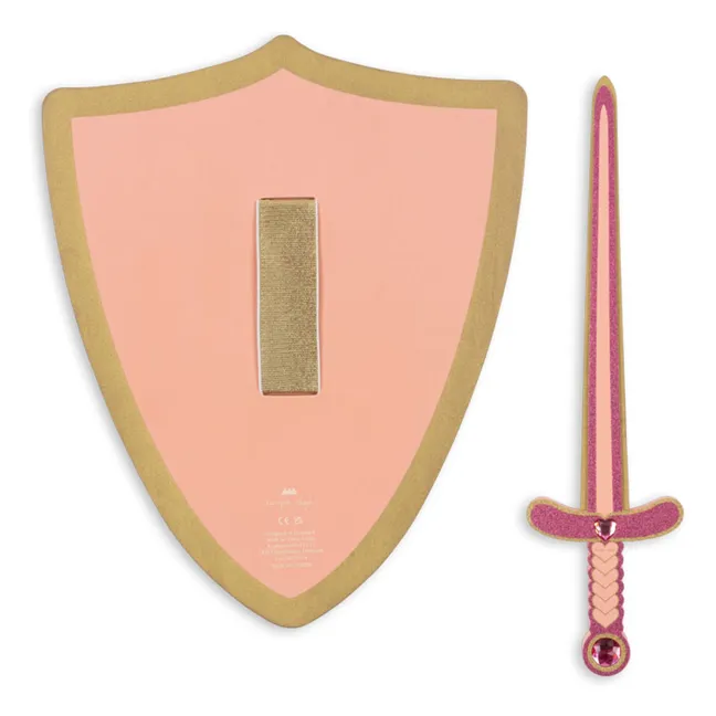 Epée et bouclier Licorne | Rose