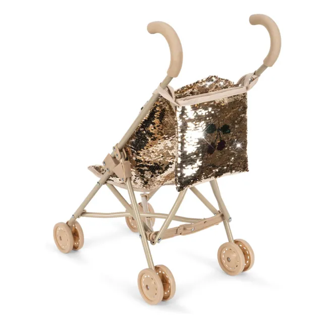 Poussette pour poupée Sparkly | Doré