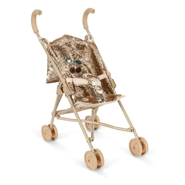 Poussette pour poupée Sparkly | Doré