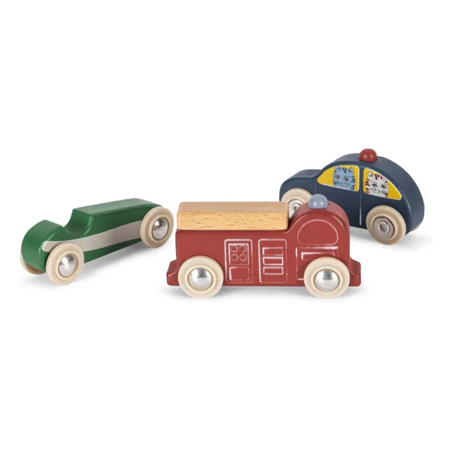 Autos aus FSC-Holz - 9er-Set