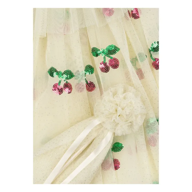 Cherry cape and wand | White