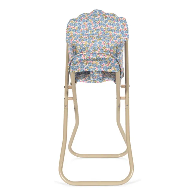 Chaise haute pour poupée Rosier | Bleu