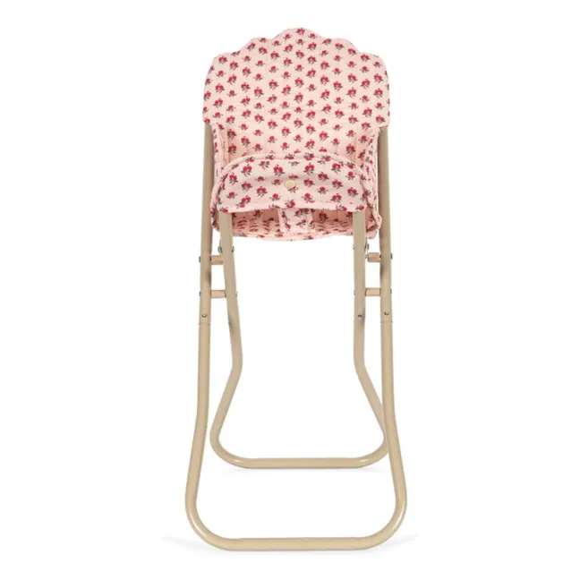 Chaise haute pour poupée Rosie | Rose