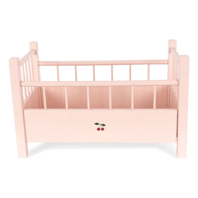 Lit pour poupée en bois FSC | Rose