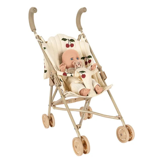 Poussette pour poupée Cherry et son poupon | Beige