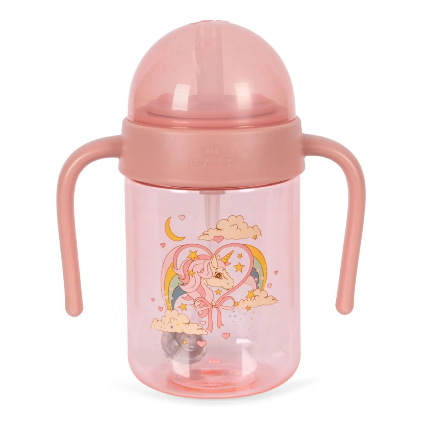 Konges Sløjd Pink Unicorn Learning Cup