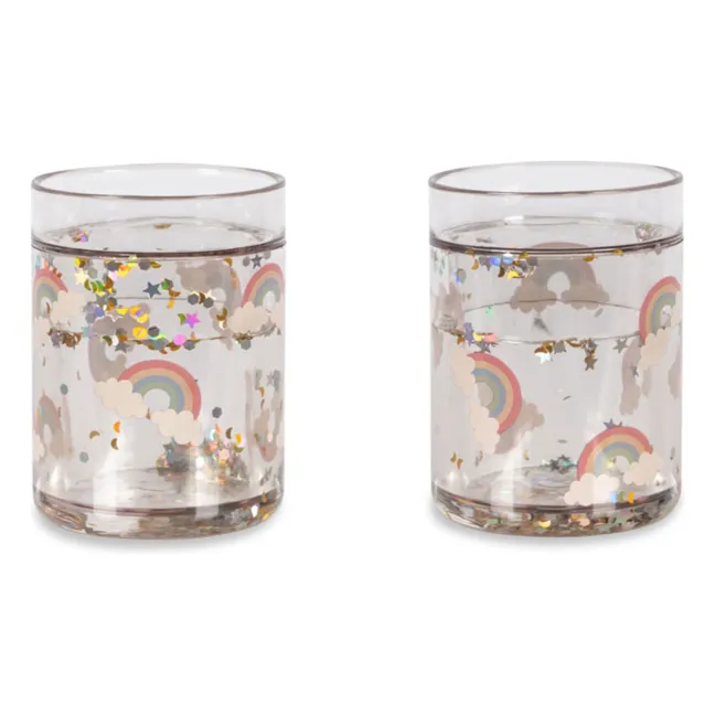 Vasos arco iris - Lote de 2
