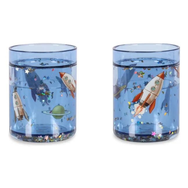 Outer Space tumblers - Set of 2 | Blue