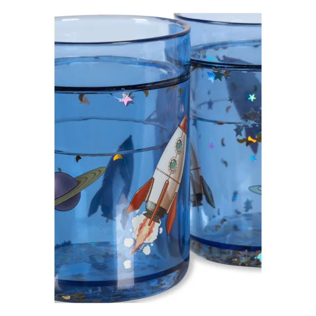 Gobelets Outer Space - Set de 2 | Bleu