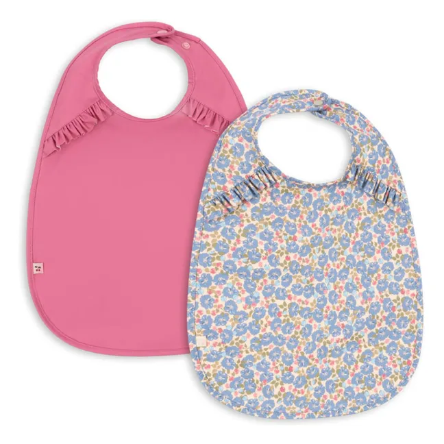Rosier Ruffled Bibs - Set of 2 | Pink