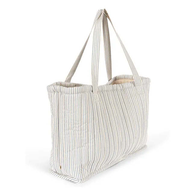 Molly Stripes quilted bag | Blue
