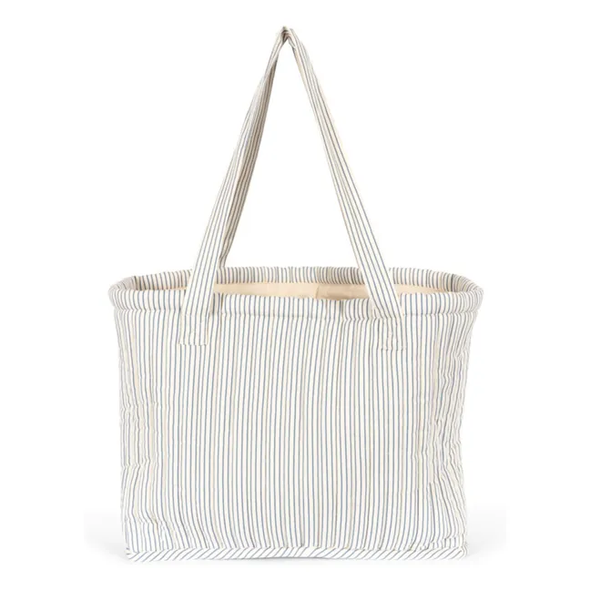 Molly Stripes quilted bag | Blue