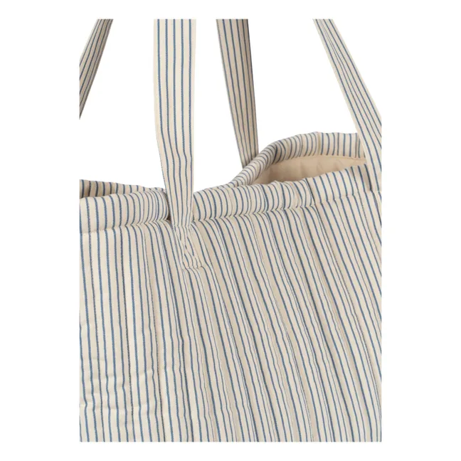 Molly Stripes quilted bag | Blue