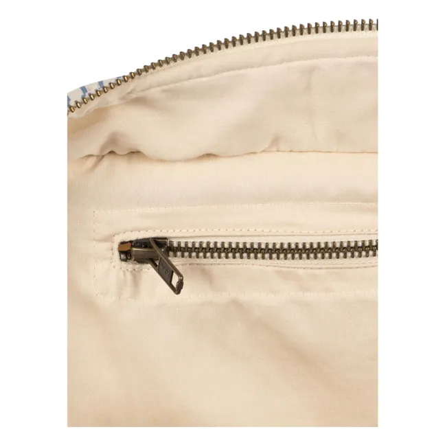 Large Stripes toiletry bag | Blue