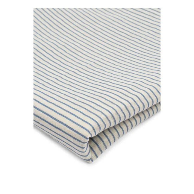 Lange d'emmaillotage en coton bio Stripes | Bleu
