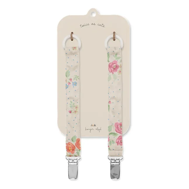 Nonoka pacifier clips - Set of 2 | Pink