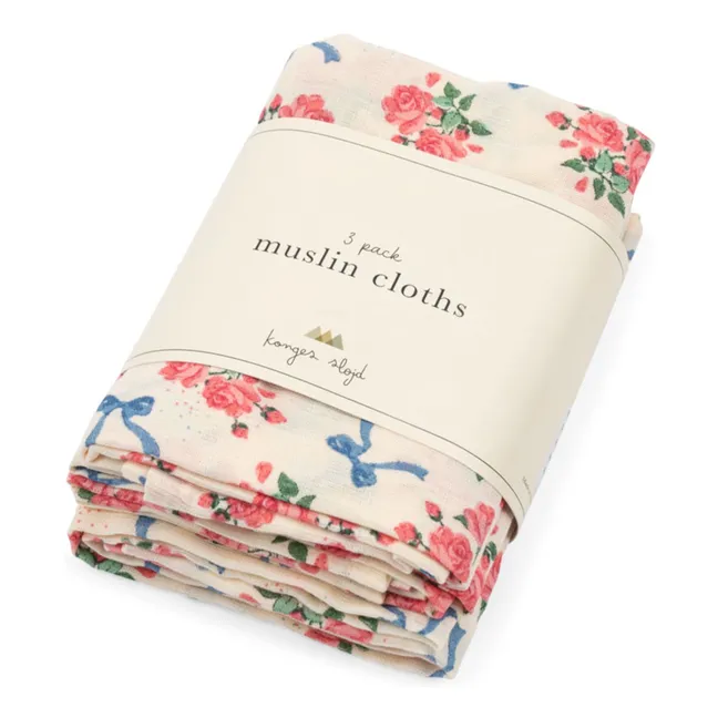 Bella Rosita organic cotton diapers - Set of 3 | Pink