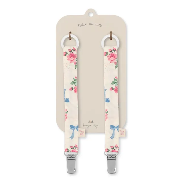 Attaches-tétines Bella Rosita - Set de 2 | Rose