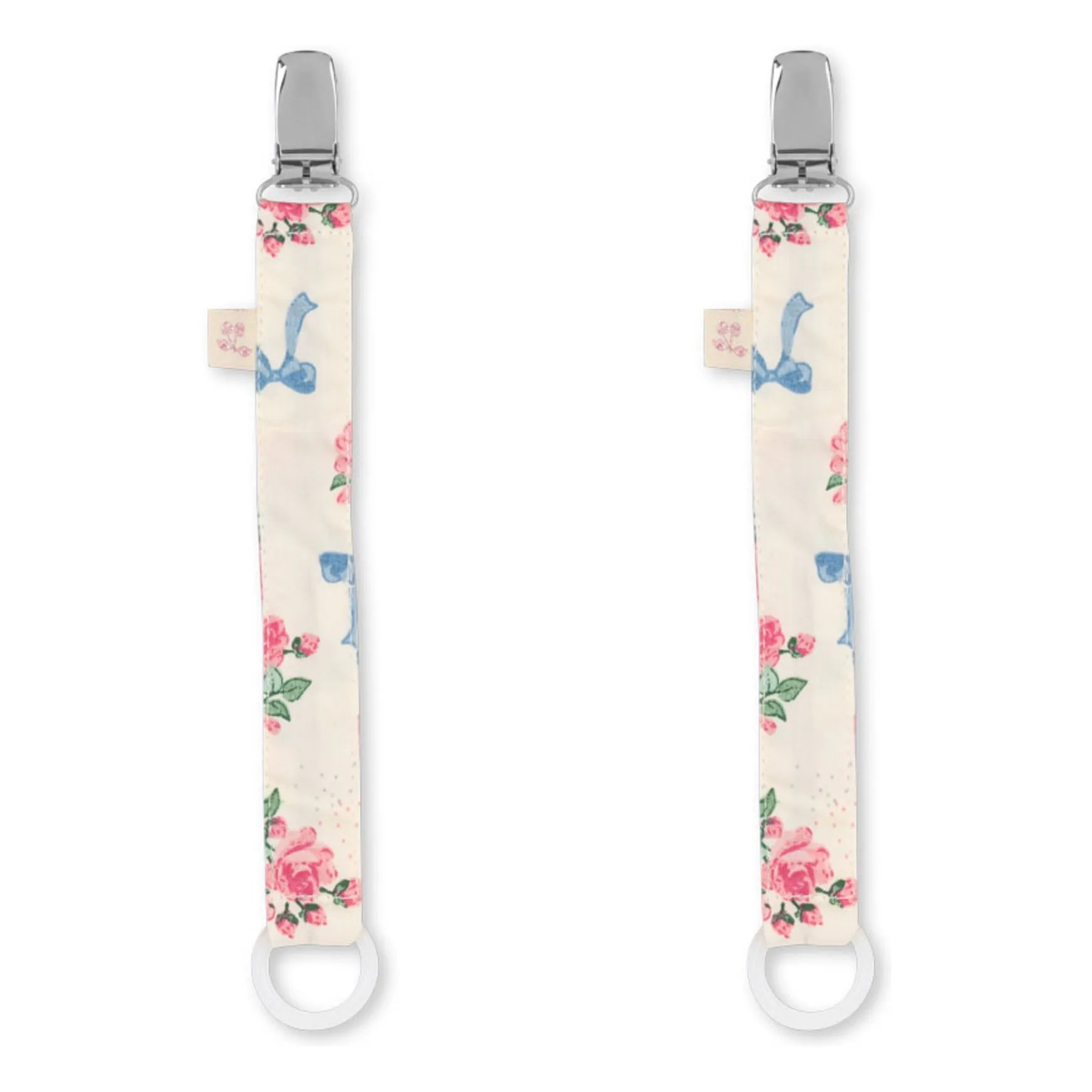 Konges Sløjd Pink Bella Rosita Pacifier Clips - Set Of 2