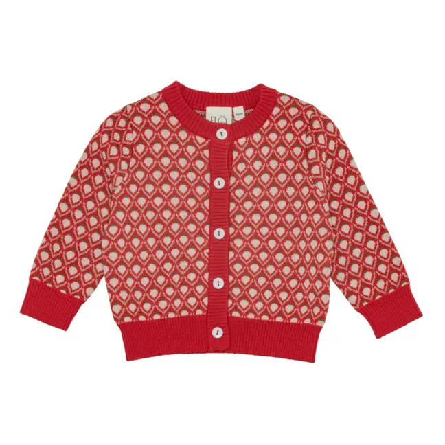 Cardigan Zuri Mérinos | Rouge