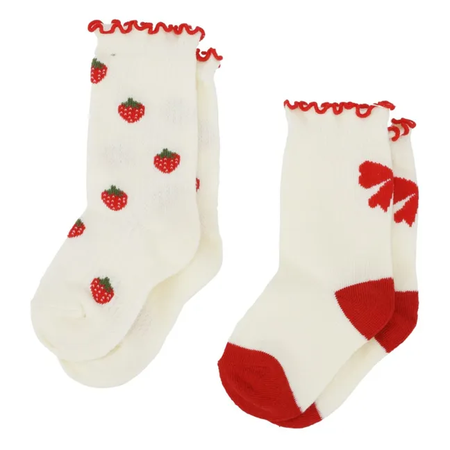Lot de 2 Paires de Chaussettes Vigga | Blanc