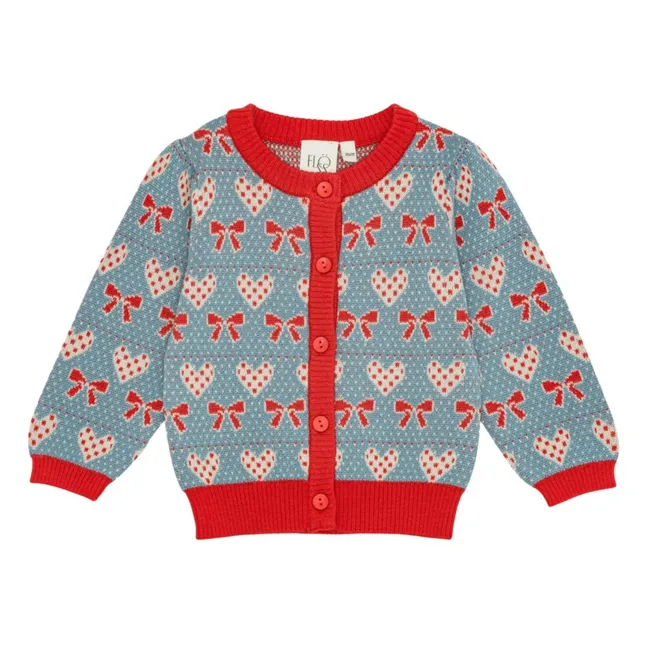 Cardigan Cole Mérinos | Bleu