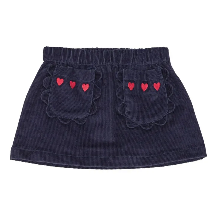 Jupe Billie | Bleu marine- Image produit n°0