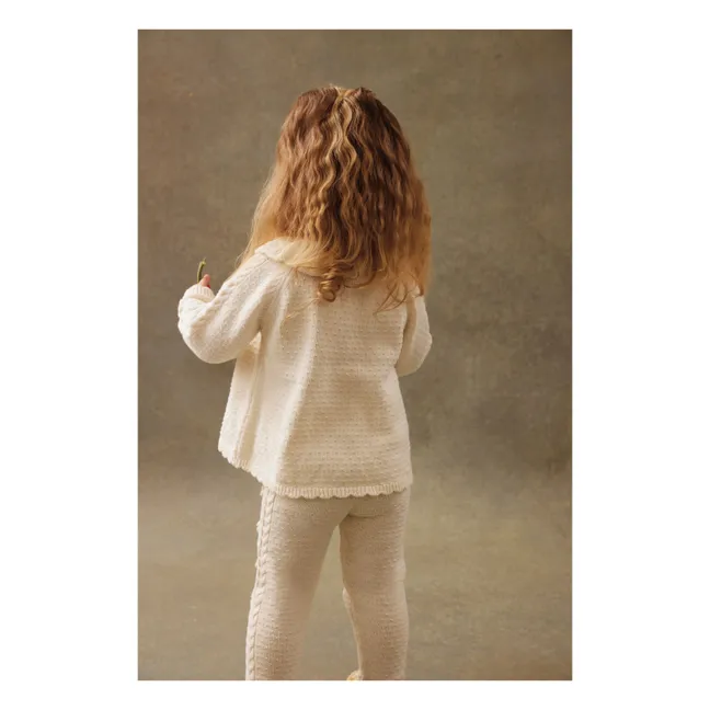 Elvina Ruffle Neck Sweater | Cream