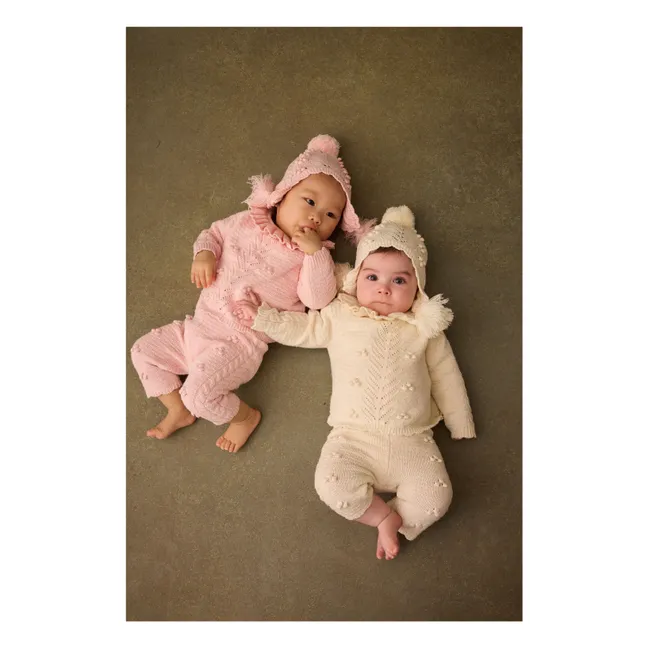 Elvina Pullover mit Rüschenausschnitt | Rosa